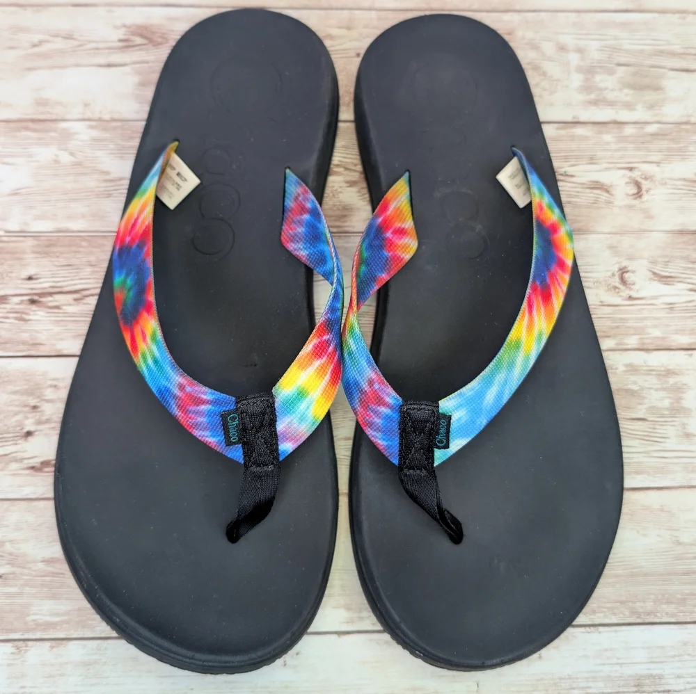 Chaco Tye Dye Thong Flip Flop Summer Sandals Men's 13
